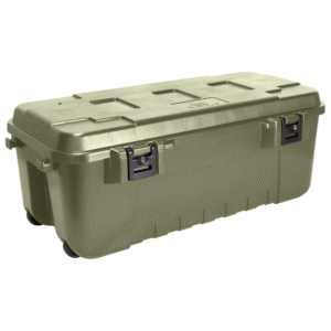 Plano Storage Trunk with Wheels, Hunting Gear and Ammunition Bin, Heavy-Duty Containers for Camping