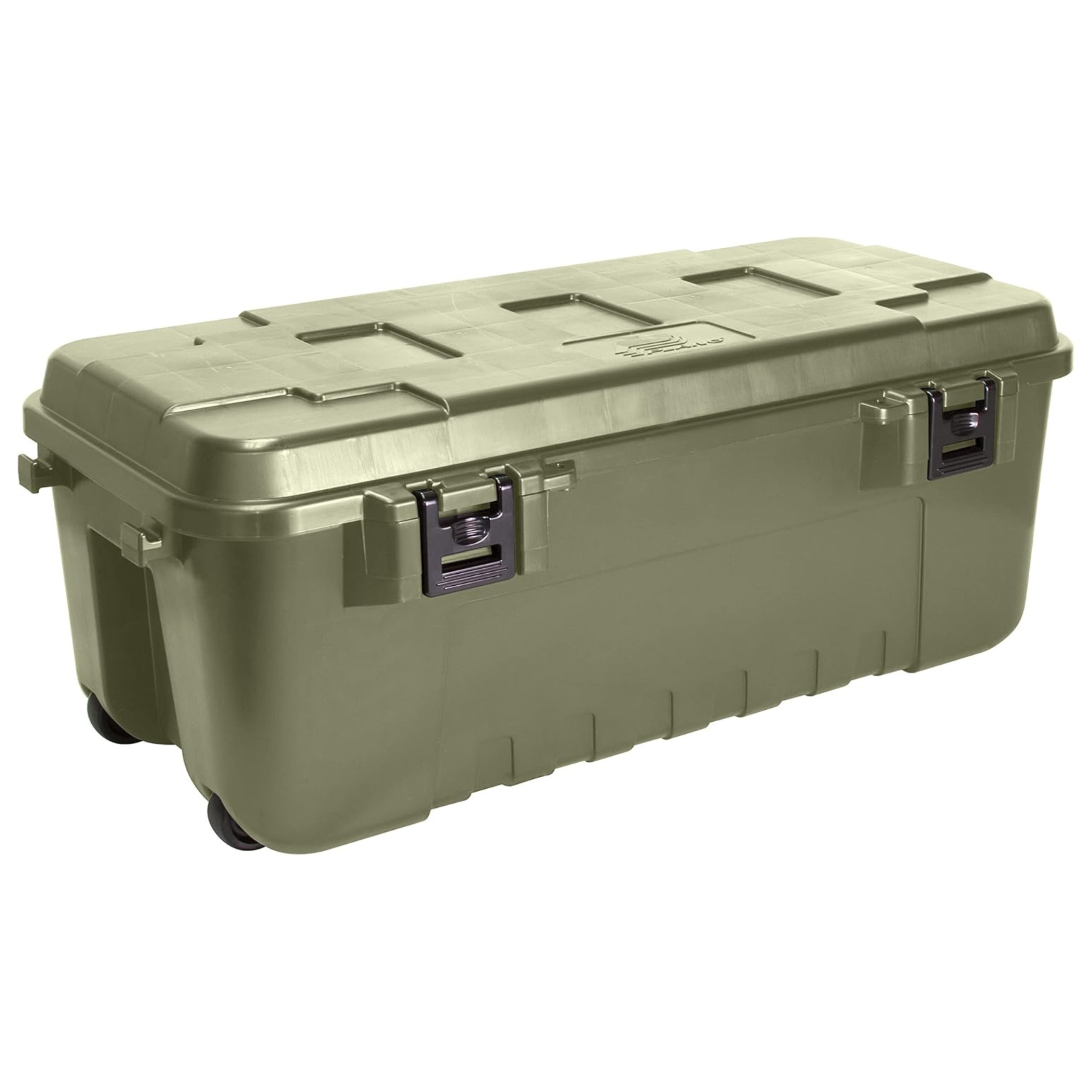 Plano Storage Trunk with Wheels, Hunting Gear and Ammunition Bin, Heavy-Duty Containers for Camping