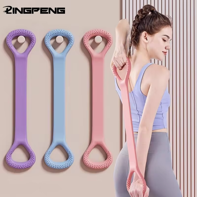 Stretch Strap Yoga 8-figure Tensioner Yoga Tool Open Back Practice Shoulder Yoga Stretching Belt Elastic Stretch Band Workout
