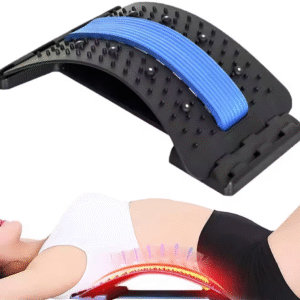 Back Stretcher Multi-Level Adjustable Massager Waist Neck Fitness Lumbar Cervical Spine Cervical Spine Support Massager Lying