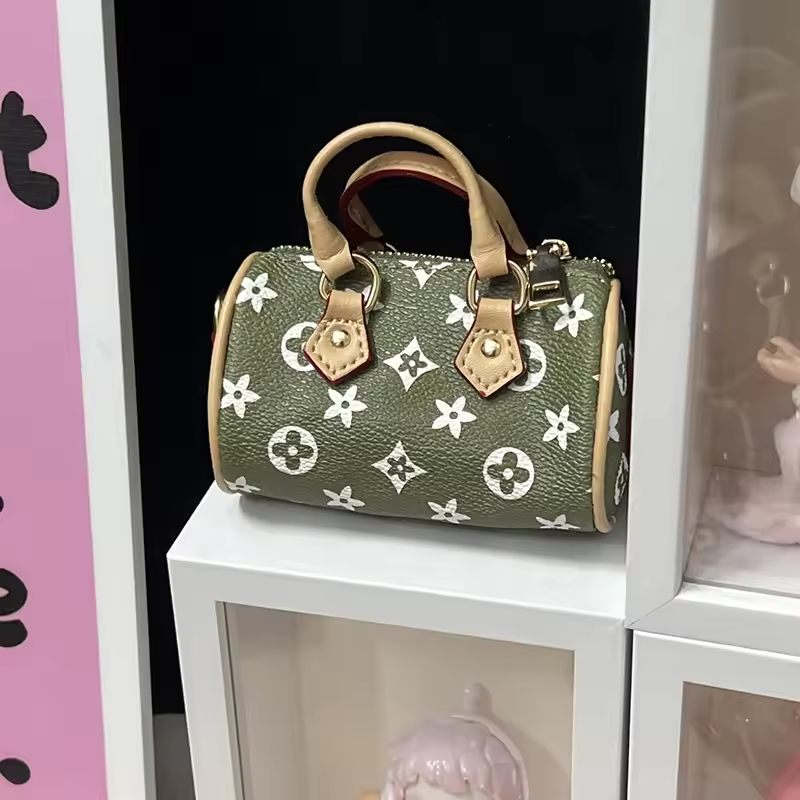 Mini Old Flower Pillow Bag Coin Wallet Headphone Bag Airpods 4 Pro 2 3 universal Car Key Bag Can hold other small items - Image 2