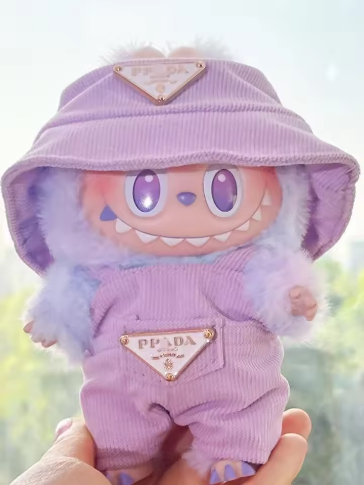 Labubu Corduroy Mini Doll Clothing Set Toys Cute Hats Clothes Shoes Vinyl Doll Accessories Training Sitting Party Games Toys - Image 2