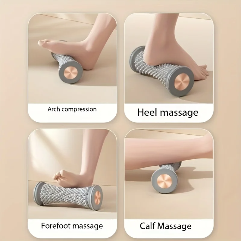 Foot Massager Massage Roller Yoga Massage Ball Plantar Fascia Roller Muscle Relaxation Care Plastic Manual Foot Massager Rollers