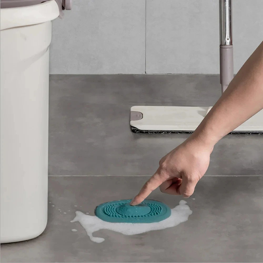 Silicone Anti-blocking Bathtub Stopper for Bathroom Floor Drain Shower Sink Kitchen Household Strainer Tools - Image 2