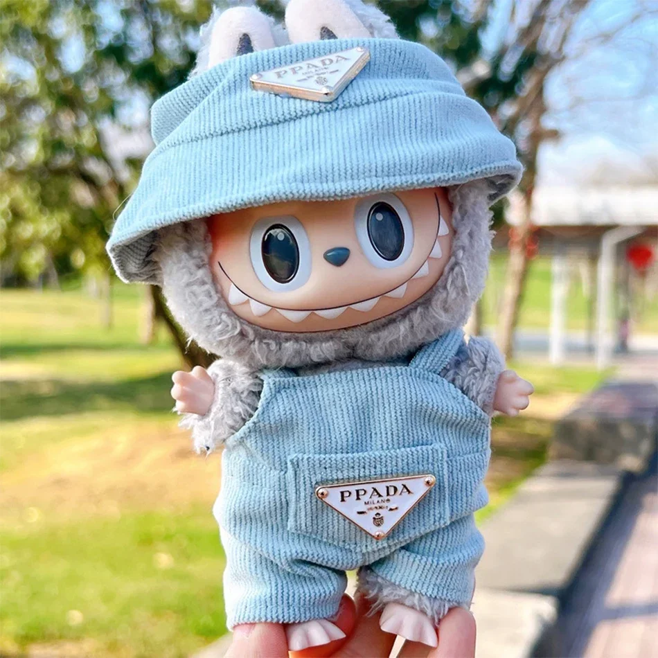 Labubu Corduroy Mini Doll Clothing Set Toys Cute Hats Clothes Shoes Vinyl Doll Accessories Training Sitting Party Games Toys - Image 9