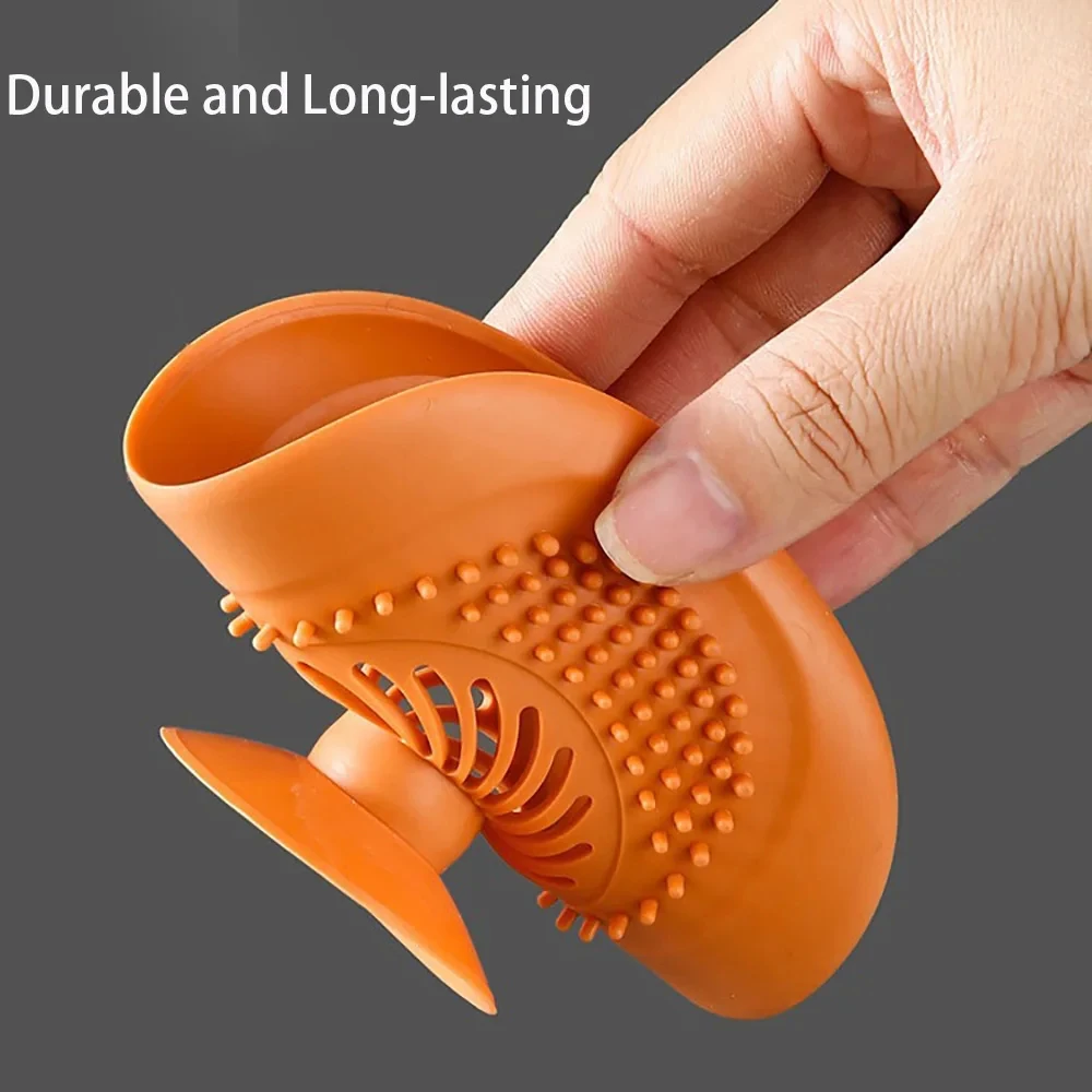 Silicone Anti-blocking Bathtub Stopper for Bathroom Floor Drain Shower Sink Kitchen Household Strainer Tools - Image 4