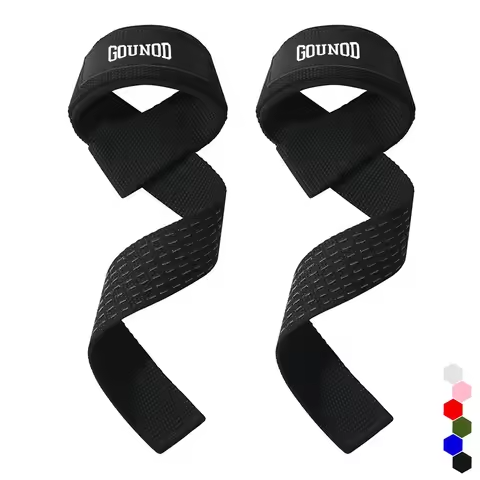 2PCS Weightlifting Straps Lifting Wrist Straps Strength Training Deadlifts Crossfit Hand Grips Wrist Support - Image 7