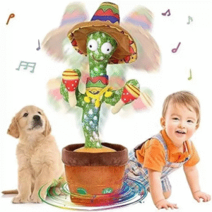 Dancing Cactus Plush Toy Glowing Electronic Plush Toy Shake With Song Funny Gift