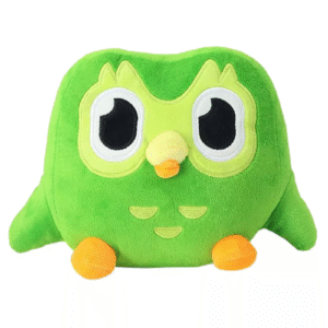 Green Duolingo Owl Plush Toy Duo Plushie of Duo the Owl Cartoon Anime Doll Gift