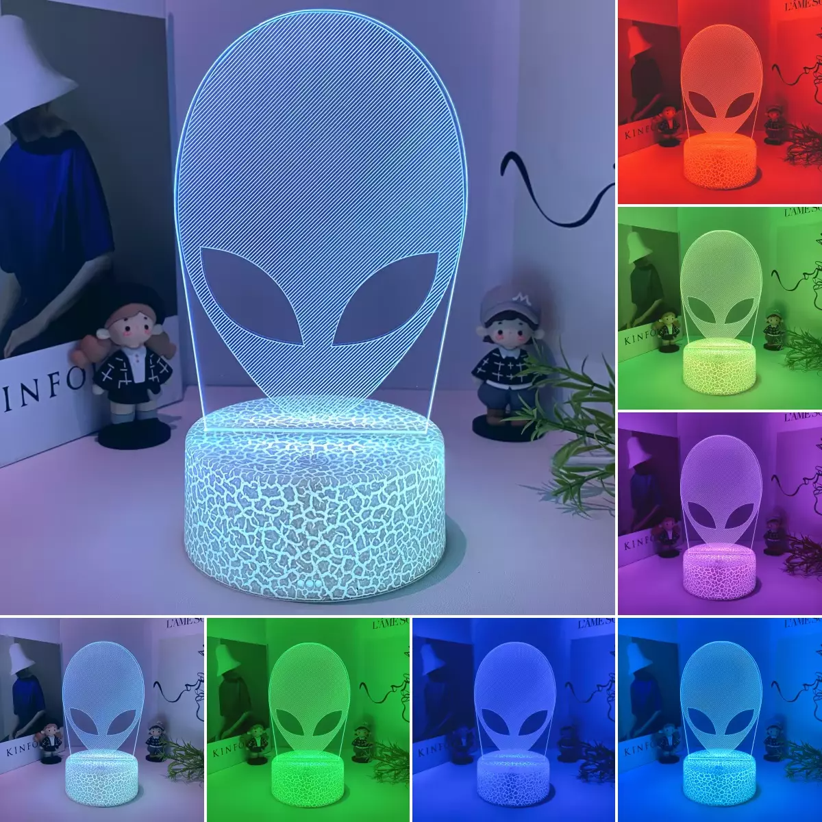 3D nightlight, USB plug, atmosphere decoration table light, holiday gift night - Image 2