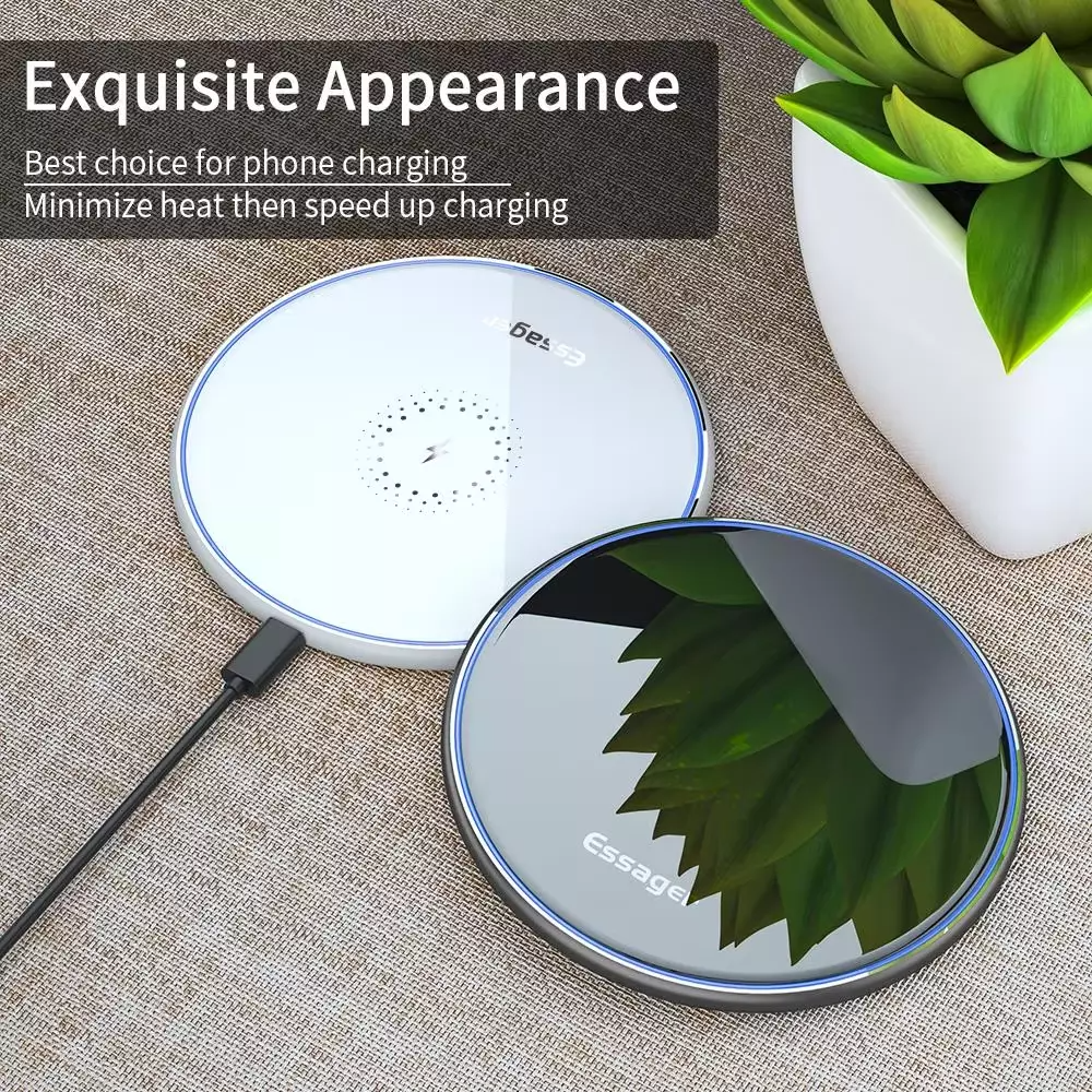 Essager 15W Qi Wireless Charger 12 11 Pro Max X Xiaomi mi 10 Samsung S20