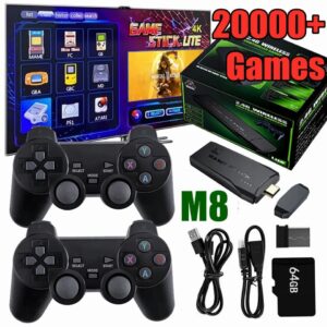 64G 58000+ Retro Games Video Game Console TV Stick 4K HDMI Wireless Controller