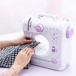 Electric Sewing Machine Portable Mini 12 Stitches Pedal Household for Beginner