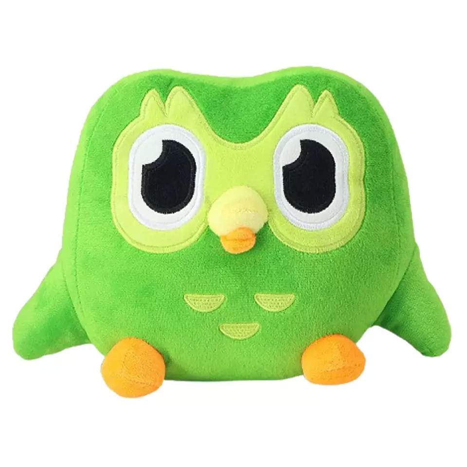 Green Duolingo Owl Plush Toy Duo Plushie of Duo the Owl Cartoon Anime Doll Gift - Image 2