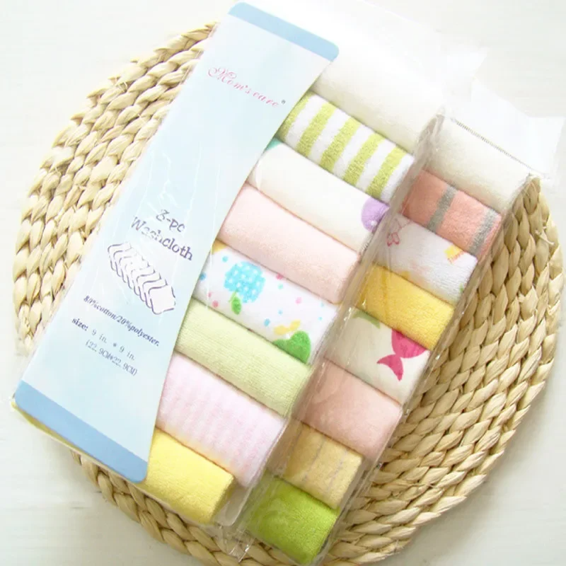 5/8pcs/pack Cotton Newborn Baby Towels Saliva Towel Nursing Towel Baby Boys Girls Bebe Toalha Washcloth Handkerchief Cloth Wipes