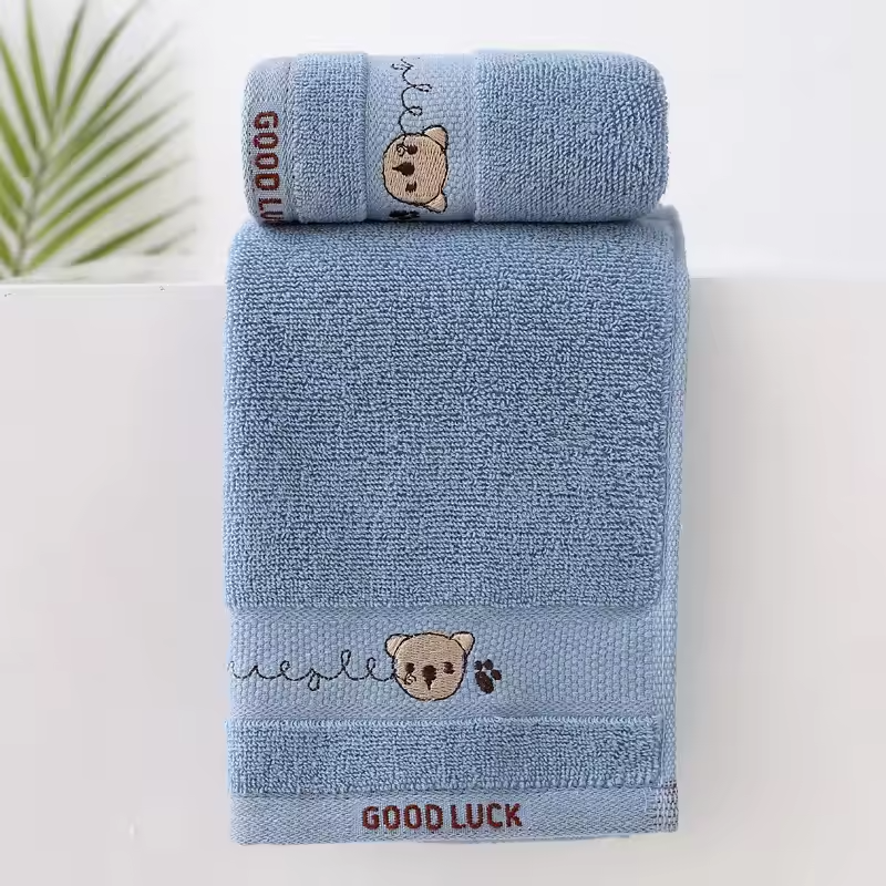 Baby Towels Cotton Bath Towel Face Washcloth Cute Cartoon Bear Hand Wipe Soft Children Towels Kids Newborn Bathing Handkerchief - Image 7