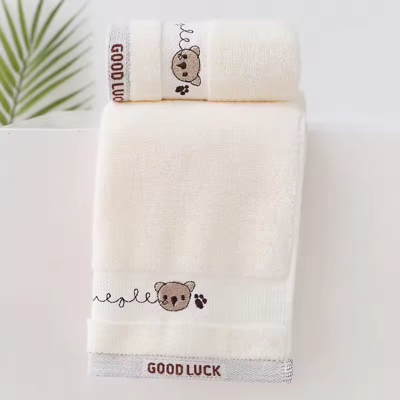 Baby Towels Cotton Bath Towel Face Washcloth Cute Cartoon Bear Hand Wipe Soft Children Towels Kids Newborn Bathing Handkerchief - Image 9
