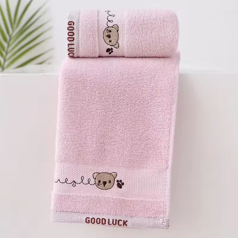 Baby Towels Cotton Bath Towel Face Washcloth Cute Cartoon Bear Hand Wipe Soft Children Towels Kids Newborn Bathing Handkerchief - Image 6