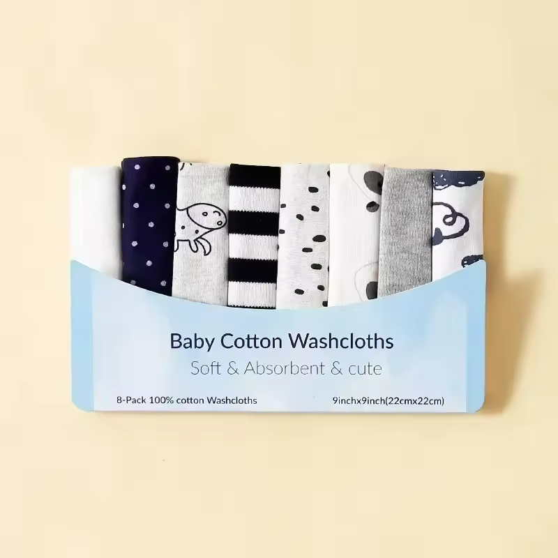 5/8pcs/pack Cotton Newborn Baby Towels Saliva Towel Nursing Towel Baby Boys Girls Bebe Toalha Washcloth Handkerchief Cloth Wipes - Image 4
