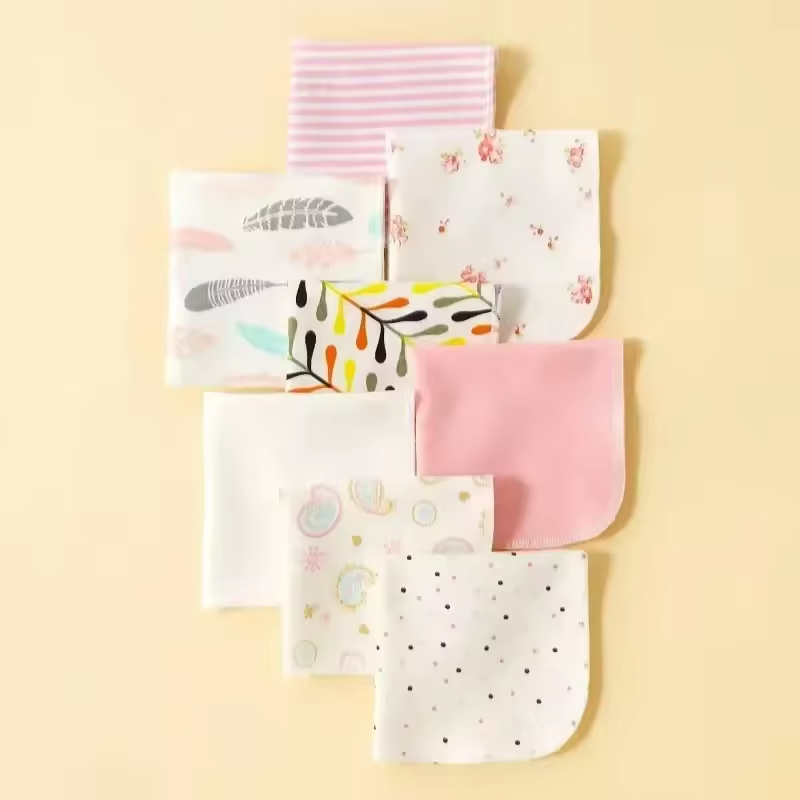 5/8pcs/pack Cotton Newborn Baby Towels Saliva Towel Nursing Towel Baby Boys Girls Bebe Toalha Washcloth Handkerchief Cloth Wipes - Image 6