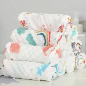 3/4/5pcs Baby Face Towel 6 Layers Cotton Soft Baby Towels Handkerchief Bathing Feeding Washcloth Wipe Burp Cloth Lot Muslin